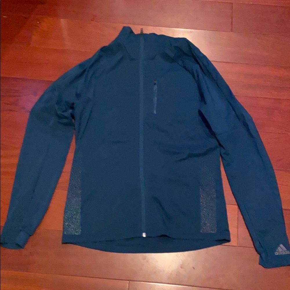 Adidas solar reflective running windbreaker jacket